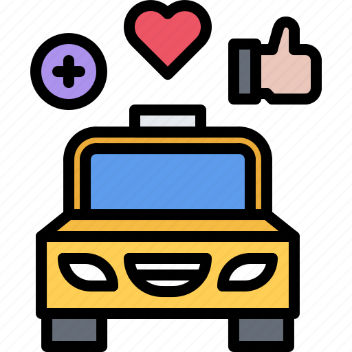 Car, transport, like, heart, taxi, driver icon - Download on Iconfinder