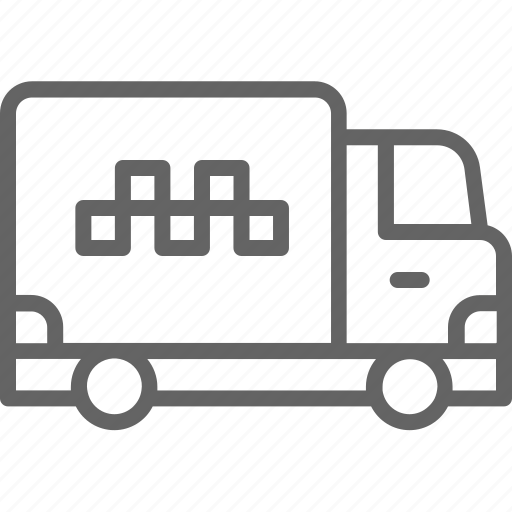 Cargo, delivery, mini, taxi, template, truck, van icon - Download on Iconfinder
