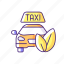 eco car, eco friendly, taxi, cab 