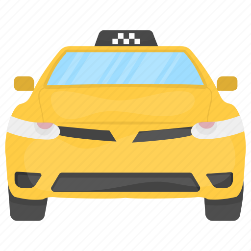 Cab, car hire, taxi, taxicab, yellow cab icon - Download on Iconfinder