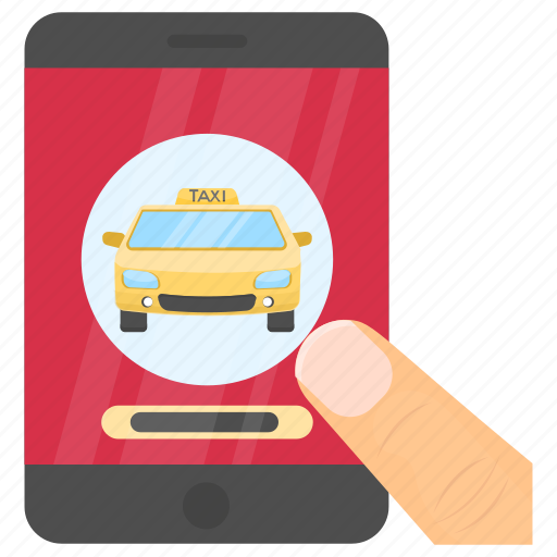 E-hailing application, hailing app, online taxi, ridesharing, taxi app icon - Download on Iconfinder