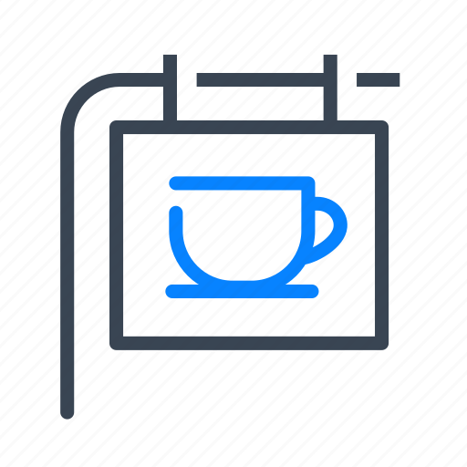 Tea, coffee, signboard, cafe, shop icon - Download on Iconfinder