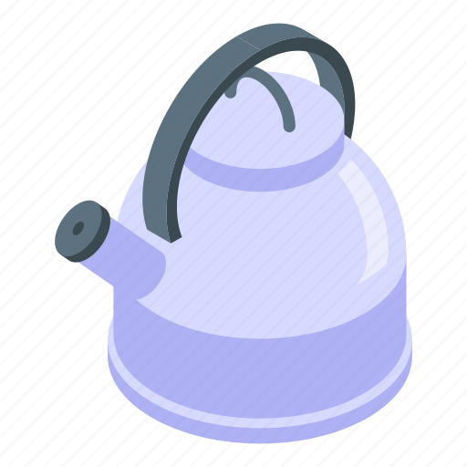 Tea, kettle, isometric icon - Download on Iconfinder