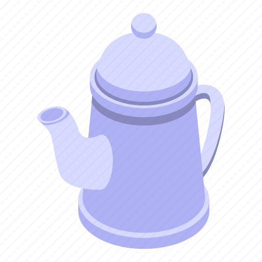 Ceramic, tea, pot, isometric icon - Download on Iconfinder