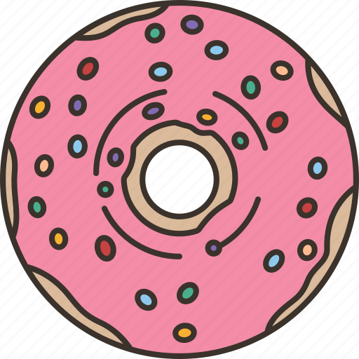 Donut, dessert, food, glazed, sugar icon - Download on Iconfinder