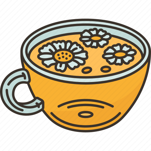 Tea, chamomile, herbal, beverage, relaxation icon - Download on Iconfinder