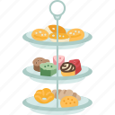 bakery, dessert, sweet, serve, restaurant