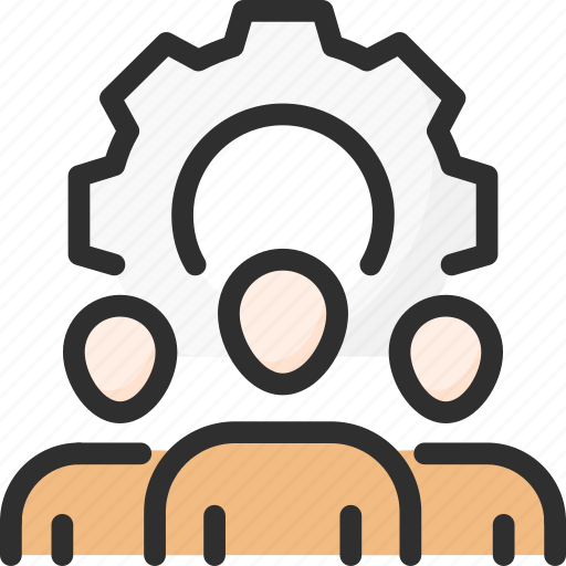 Cogwheel, man, management, process, settings, team, work icon - Download on Iconfinder