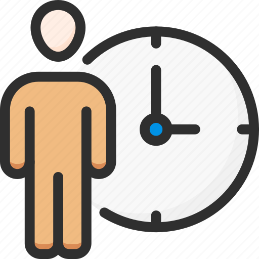 Man, management, process, stand, time, watch, work icon - Download on Iconfinder