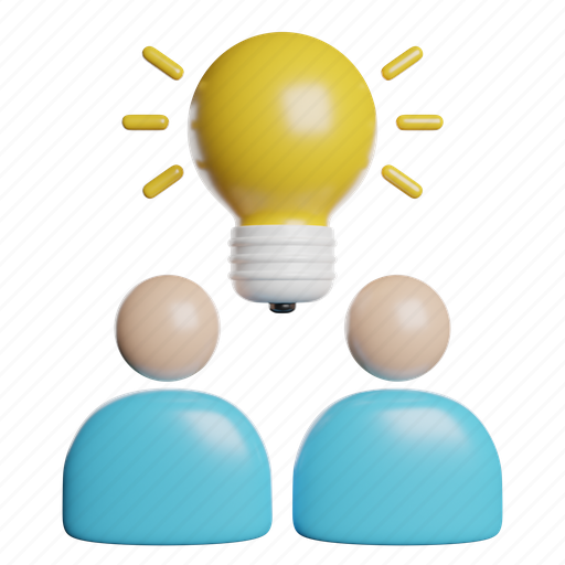 Idea, light, bulb 3D illustration - Download on Iconfinder