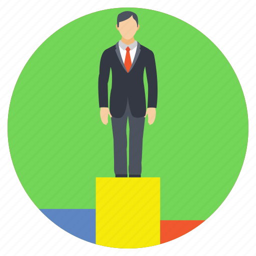 Business achievement, businessman of the year, employee of the month, successful businessman icon - Download on Iconfinder