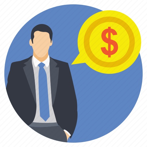 Business communication, business person, business talk, financier, investor icon - Download on Iconfinder