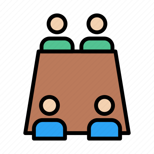 Group, staff, teamwork, discussion, meeting icon - Download on Iconfinder