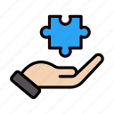 hand, jigsaw, business, solution, puzzle
