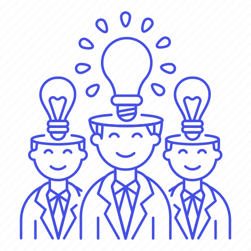 Brainstorm, bulb, competition, group, half, idea, ideas icon - Download on Iconfinder