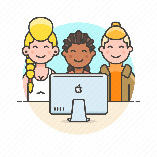 Leader, team, business, group, imac, office, people icon - Download on Iconfinder