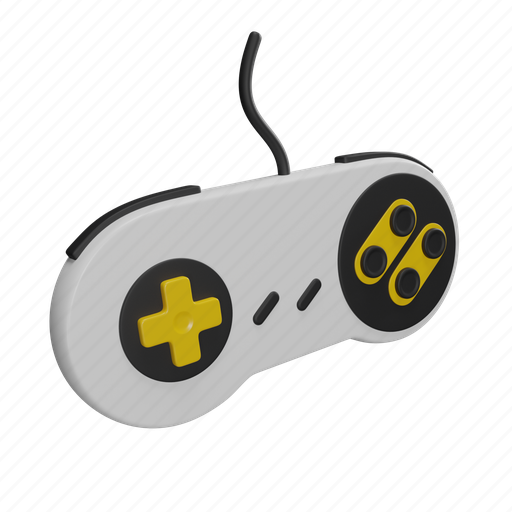 Gamepad, game, technology, sport, play, console 3D illustration - Download on Iconfinder