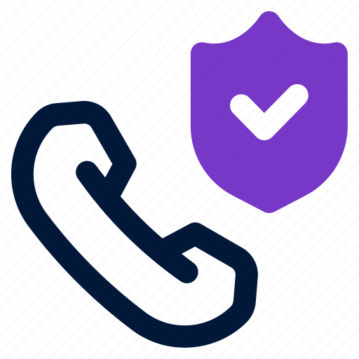 Private, call, phone, service, shield icon - Download on Iconfinder