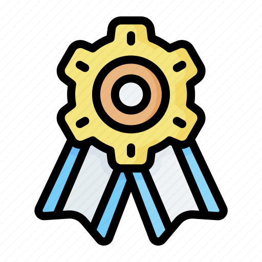 Achievement, award, badge, gear, like icon - Download on Iconfinder