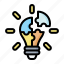bulb, light, marketing, puzzle, solution 