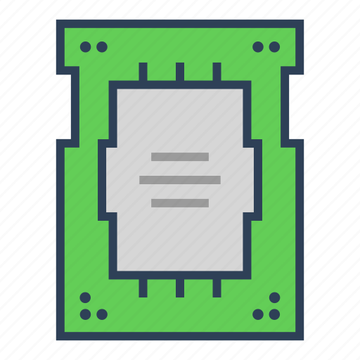 Computer, cpu, hardware, processor, technology icon - Download on Iconfinder