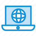 globe, laptop, technical, world