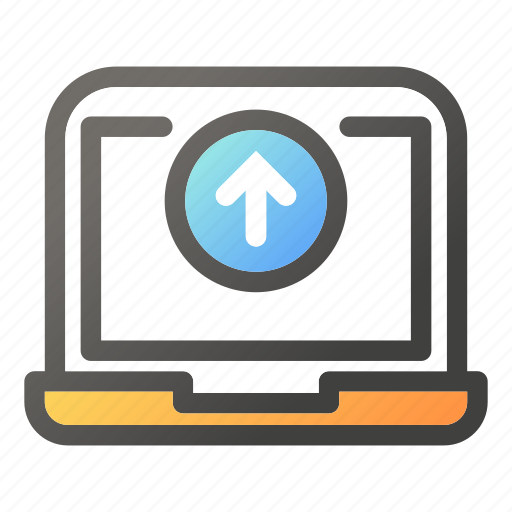 Computer, desktop, laptop, monitor, screen, upload icon - Download on Iconfinder