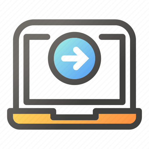 Computer, desktop, direction, laptop, right icon - Download on Iconfinder