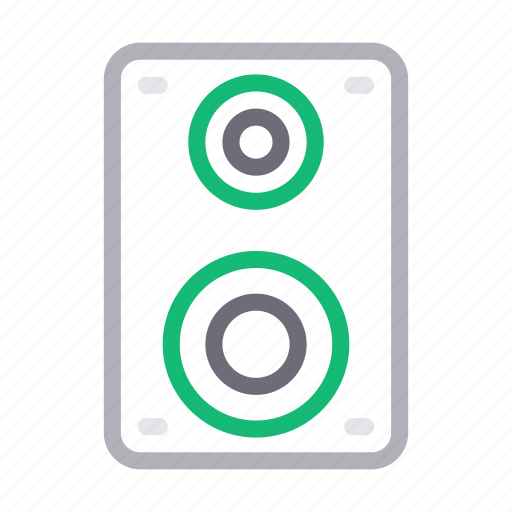 Audio, loud, media, speaker, woofer icon - Download on Iconfinder