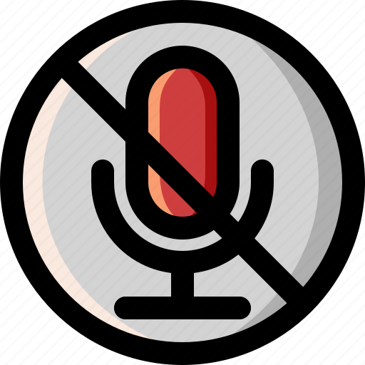 Audio, disable, mic, microphone, mute, record, sound icon - Download on Iconfinder