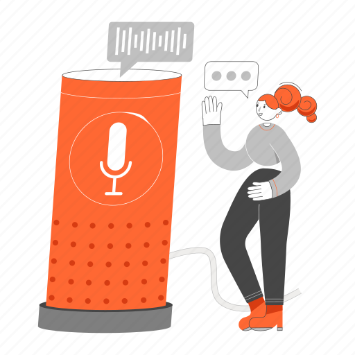 Smart, speaker, smart speaker, assistant, help, sound, gadget illustration - Download on Iconfinder