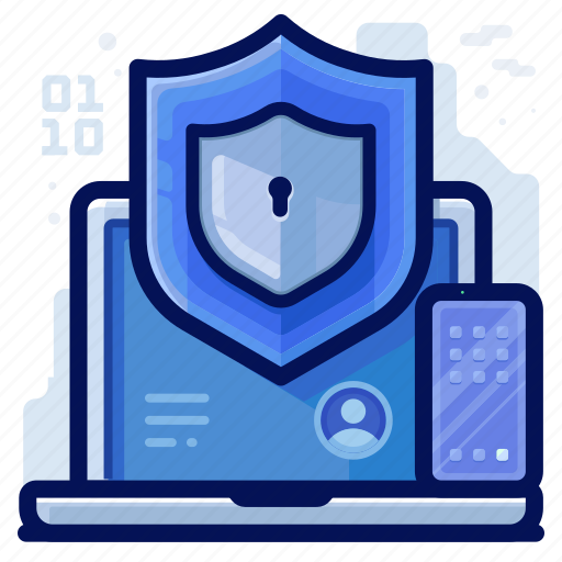 Laptop, protection, security, shield, smartphone icon - Download on Iconfinder