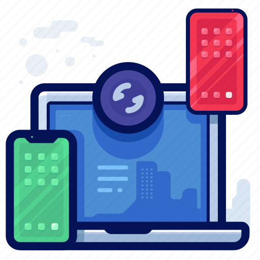Computer, connect, connection, laptop, smartphone icon - Download on Iconfinder