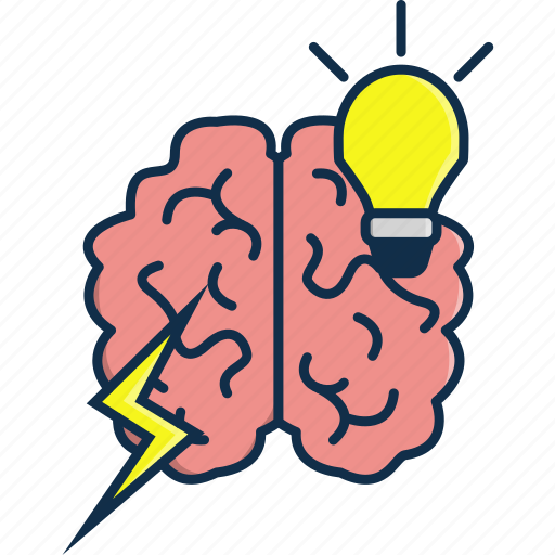 Brain, bulb, technology, think, thinking, thunder icon - Download on Iconfinder
