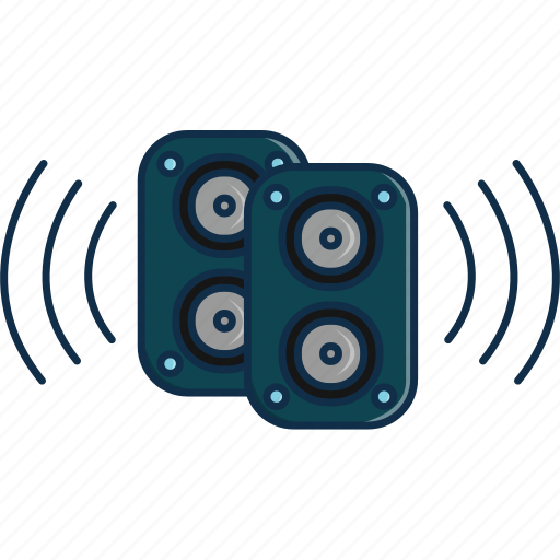 Dance, fun, music, party, speakers, technology, vibration icon - Download on Iconfinder