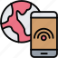 connection, internet, smartphone, free wifi icon 