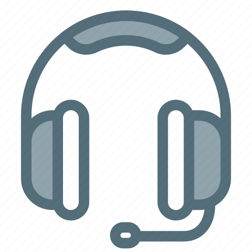 Audio, headphone, headset, mic, modern, technology icon - Download on Iconfinder