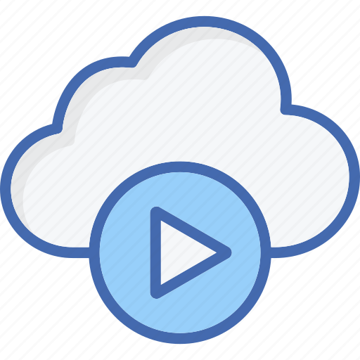 Cloud player, cloud, player button, hosting, play icon - Download on Iconfinder