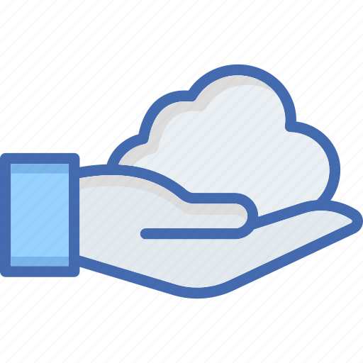 Cloud hand, cloud, share, hand, weather icon - Download on Iconfinder