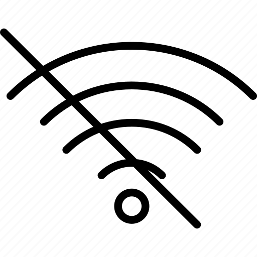 Wifi signal, wifi, wireless, no, internet, connection icon - Download on Iconfinder