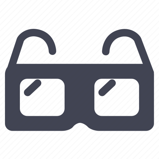 Dimensional, eyeglasses, glasses, movies, technology icon - Download on Iconfinder