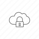 cloud, data, information, lock, password, protection, security