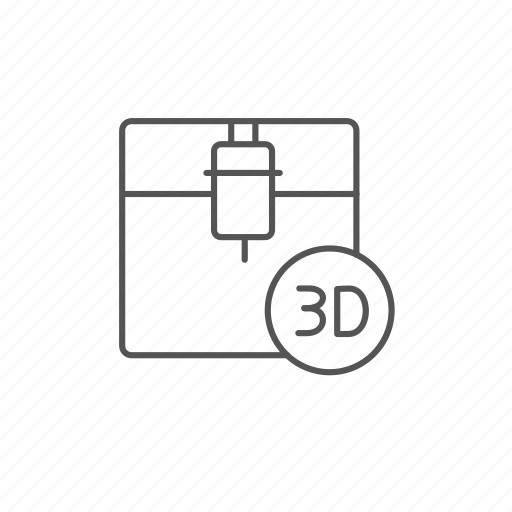 3d, cube, extrude, modeling, printer, printing, technology icon - Download on Iconfinder