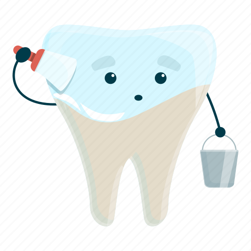 Teeth, whitening, paint, tooth icon - Download on Iconfinder