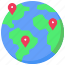 global, globe, location, pin, place, telecommuting 