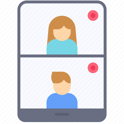 Communication, mobile, telecommuting, video, video call icon - Download on Iconfinder