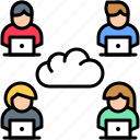 cloud, internet, network, team, telecommuting, work from home