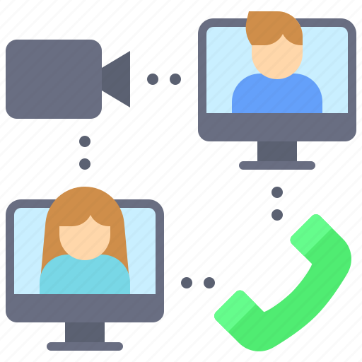 Call, communication, telecommuting, video call icon - Download on Iconfinder
