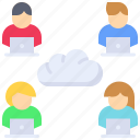 cloud, internet, network, team, telecommuting, work from home