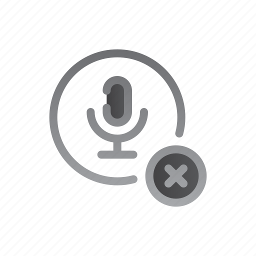No, microphone, silent, disabled, voice, mute icon - Download on Iconfinder
